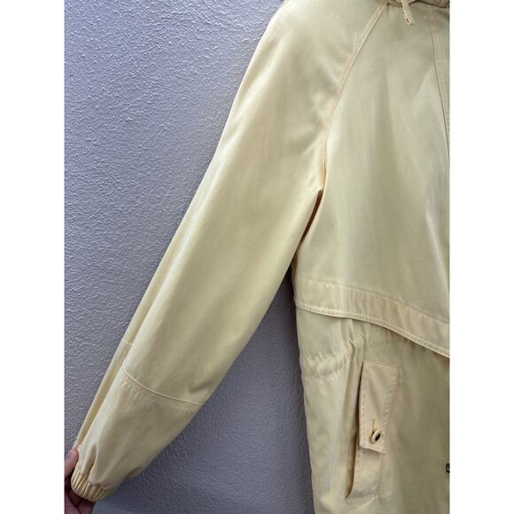 Women Braetan Yellow Button Up Hooded Jacket Size Medium - Picture 2 of 16